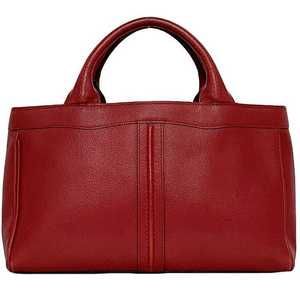 Valextra Handbag Red Leather tote bag